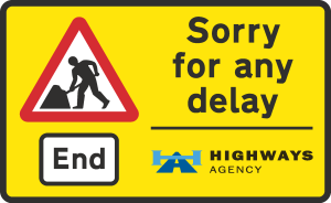 END OF ROAD WORKS Logo Vector