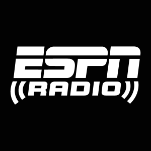 ESPN Radio white Logo Vector