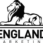 England Marketing black Logo Vector