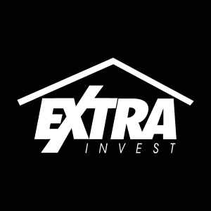 Extra Invest white Logo Vector