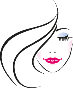 Face of Pretty Woman Logo Vector