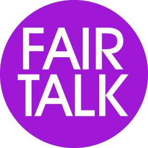 Fair Talk Purple Logo Vector