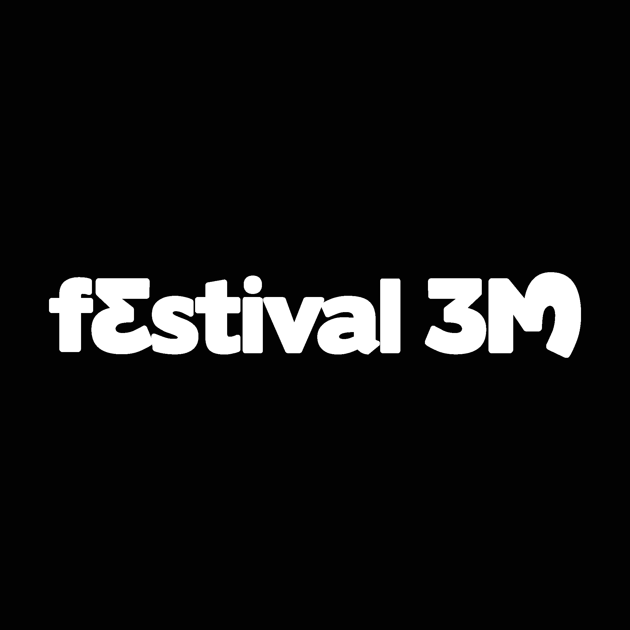 Festival 3M white Logo Vector