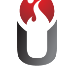 Fire U Letter Logo Vector