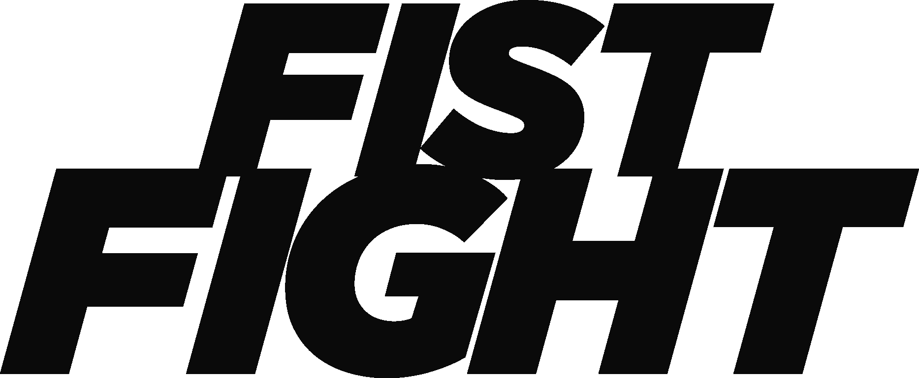 Fist Fight black Logo Vector