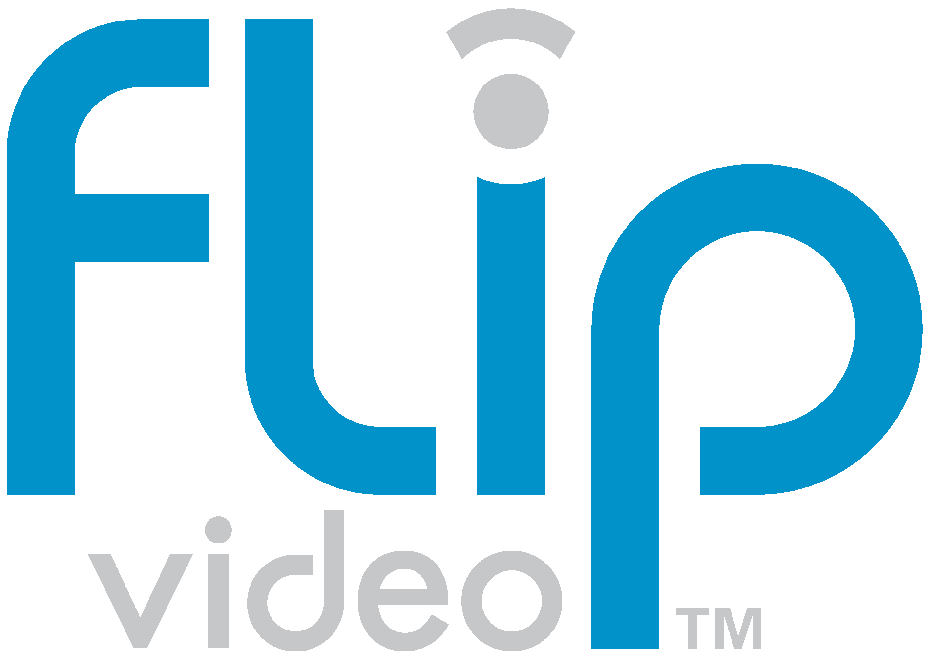 Flip Video Logo Vector