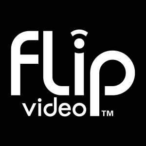 Flip Video white Logo Vector