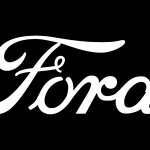 Ford New White Logo Vector