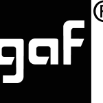 GAF black Logo Vector