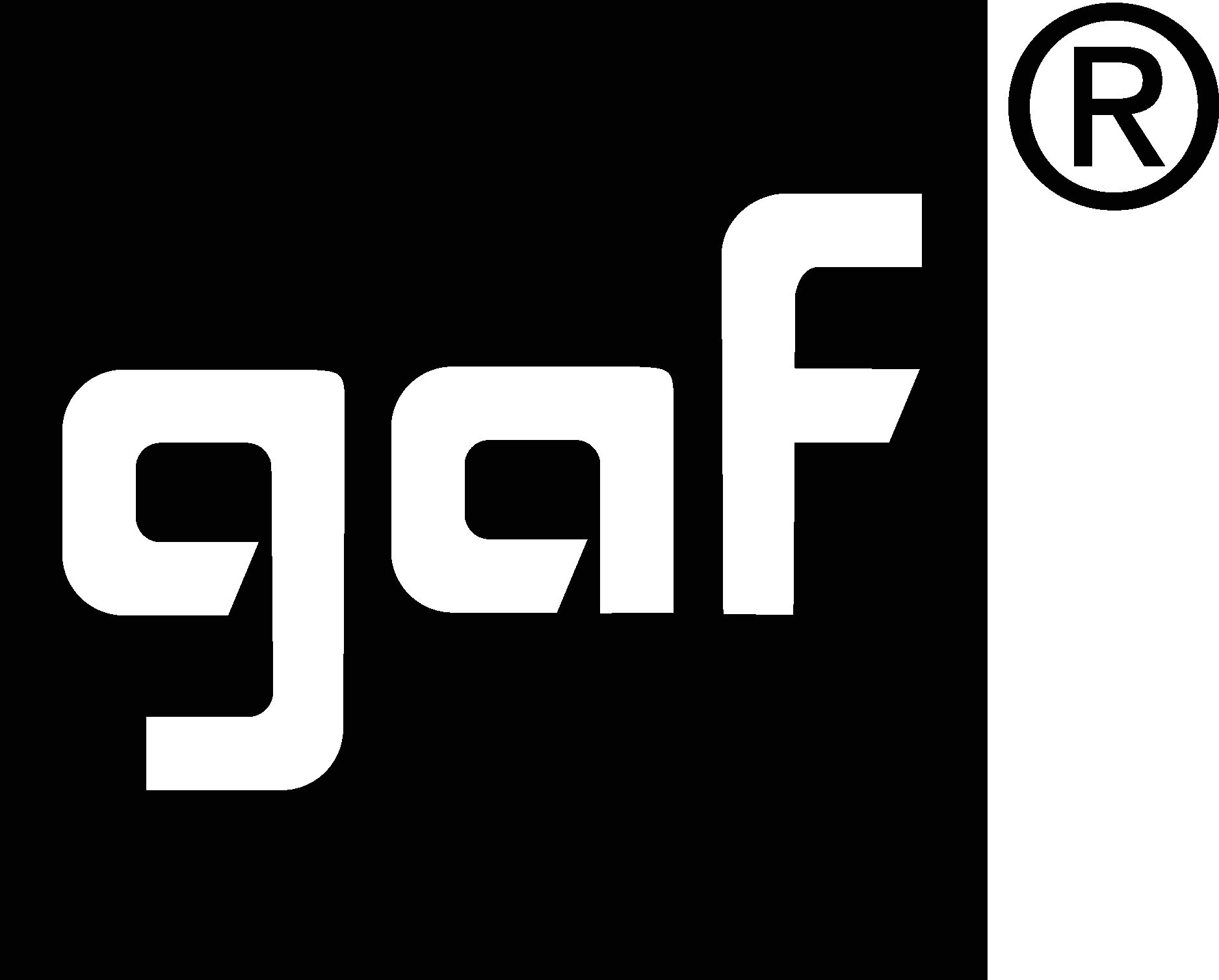 GAF black Logo Vector