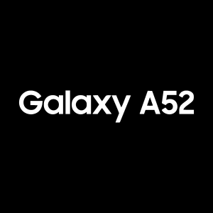 Galaxy A52 white Logo Vector