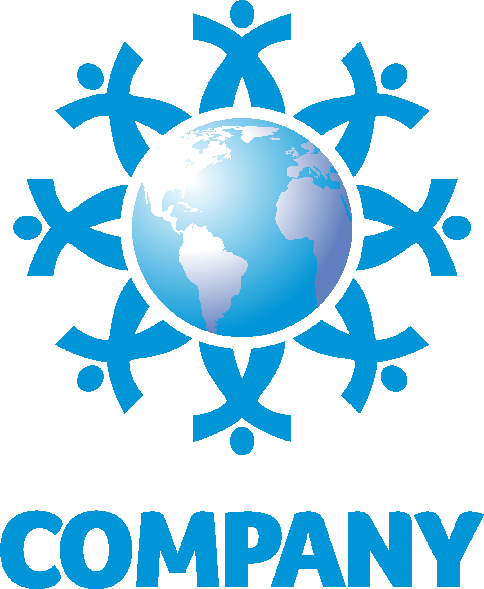 Global Family Logo Vector