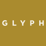 Glyph White Logo Vector