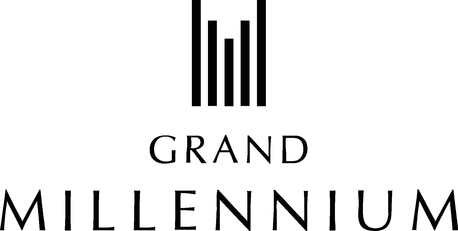 Grand Millennium Hotels black Logo Vector