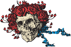 Grateful DeadSkull & Rose Logo Vector