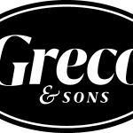 Greco and Sons Black Logo Vector