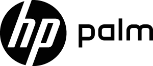 HP Palm black Logo Vector