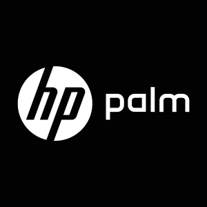 HP Palm white Logo Vector