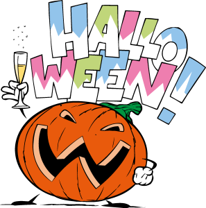 Halloween pompoen Logo Vector
