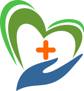 Hand Heart Logo Vector