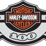 Harley Davidson 100 Years Logo Vector