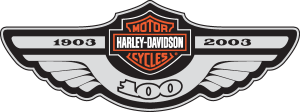 Harley Davidson 100 Years Logo Vector