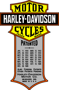 Harley Davidson Patented Logo Vector