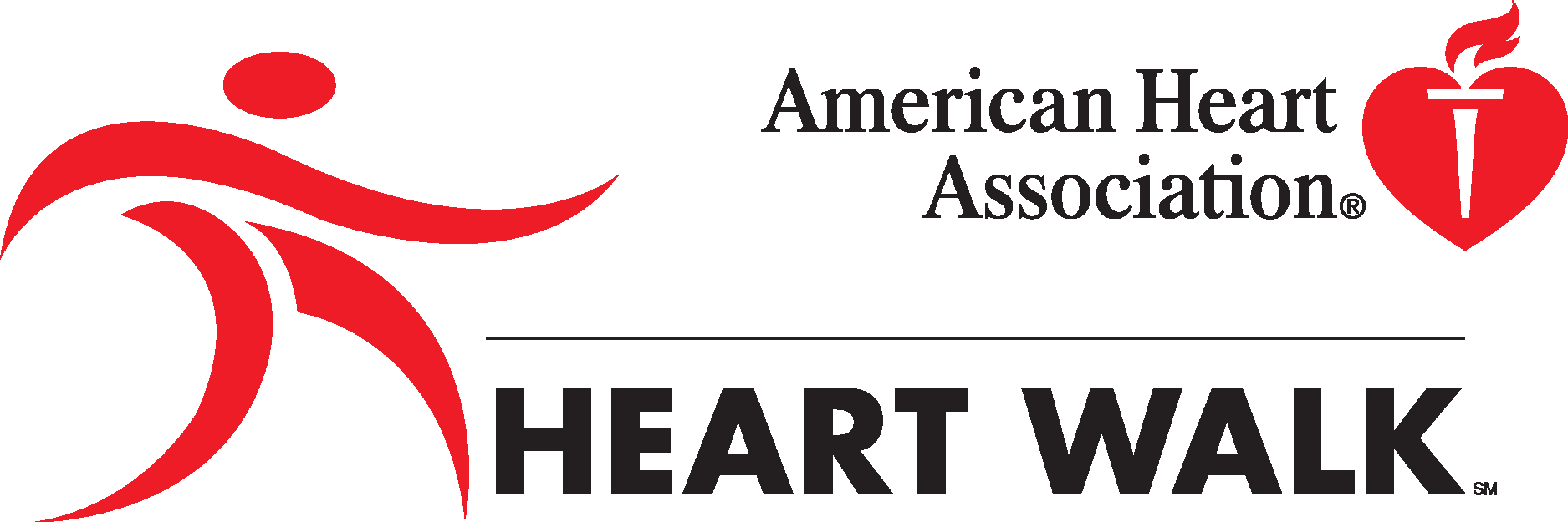 Heart Walk Logo Vector