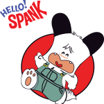 Hello Spank Logo Vector