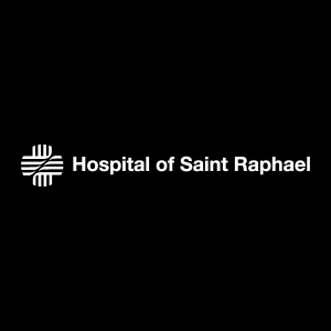Hospital of Saint Raphael white Logo Vector