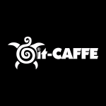 IT Caffe white Logo Vector