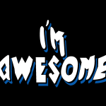 I’m Awesome Logo Vector