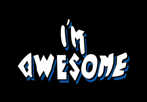 I’m Awesome Logo Vector