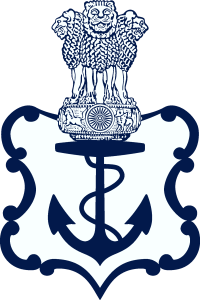 Indian Navy black Logo Vector
