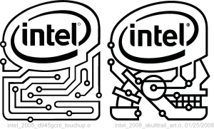 Intel Skulltrail Logo Vector