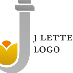 J Alphabet Jewellery Logo Vector