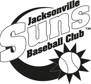 Jacksonville Suns  black Logo Vector