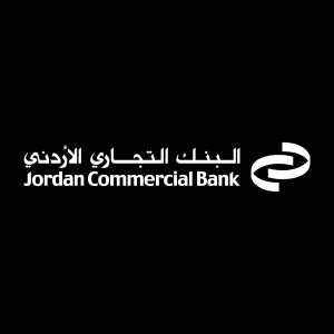Jordan Commercial Bank white Logo Vector