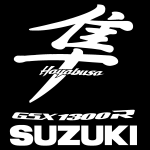 KIT PEGATINAS GSX 1300R Hayabusa White Logo Vector