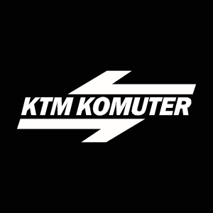 KTM Komuter white Logo Vector