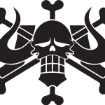 Kaido Pirate Symbol One Piece Logo Vector