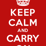 Keep Calm and Carry On Logo Vector