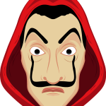 La Casa De Papel Mask Logo Vector