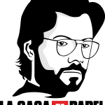 La Casa De Papel Professor Logo Vector