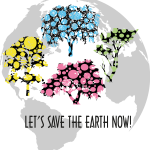 Let’s Save the Earth Now Logo Vector