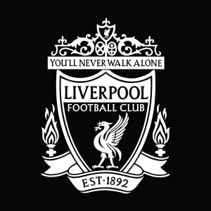 Liverpool FC white Logo Vector