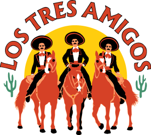 Los Tres Amigos Logo Vector