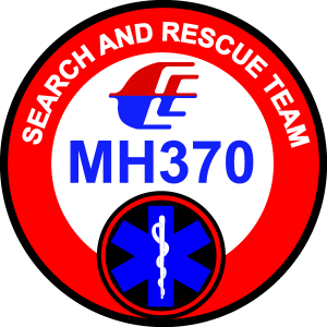 MH370 SEARCH AND RESCUE TEAM Logo Vector