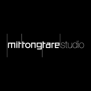 Mittongtare Studio white Logo Vector