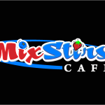 MixStirs Cafe Logo Vector